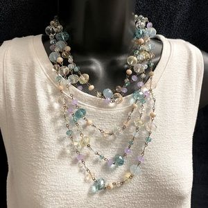 Multilayered Multicolored Necklace
